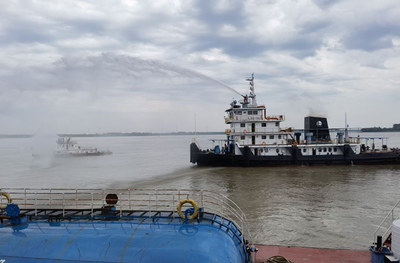 2023年九江港危化品碼頭應(yīng)急演練 筑牢安全防線，提升碼頭建設(shè)與管理效能